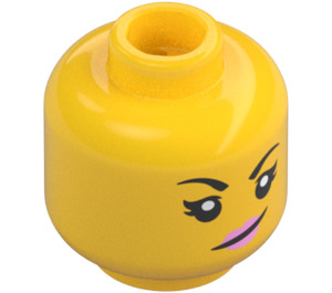 LEGO Mei Minifigure Head (Recessed Solid Stud) (3626 / 81068)