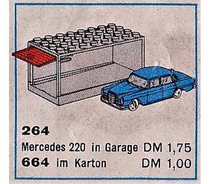 LEGO Mercedes 220 with Garage 264