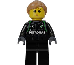 LEGO Mercedes AMG Petronas F1 Female Pit Crew minifiguur