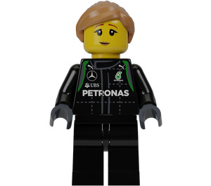 LEGO Mercedes AMG Petronas F1 Vrouwelijk Pit Crew Minifiguur