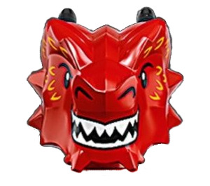 LEGO Metal Dragon Head (Recessed Solid Stud) (3626)