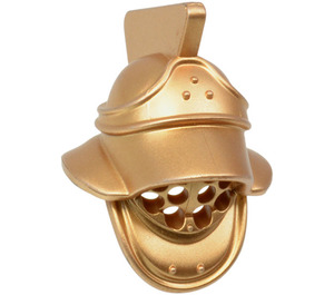 LEGO Metallic Copper Gladiator Helmet with Visor with Holes (95676 / 96294)