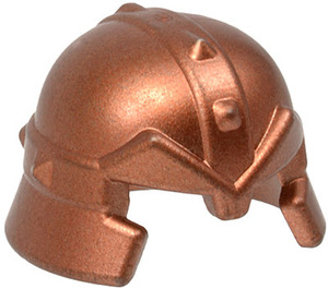 LEGO Metallisches Kupfer Helm mit Cheek Protection und Studded Band (60748 / 61848)