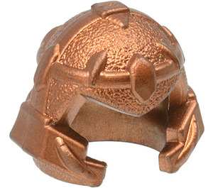 LEGO Metallisches Kupfer Helm mit Cheek Protection und Dünn Bands (60751 / 61850)