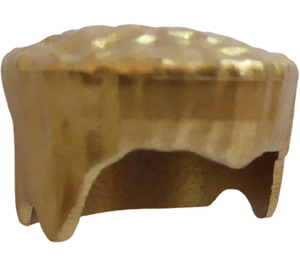 LEGO Metallisches Gold Haar mit Eben oben (30608)
