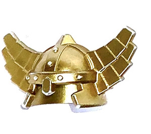 LEGO Metallic goud Helm met Vleugels (60747 / 61846)