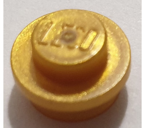LEGO Metallic Gold Plate 1 x 1 Round