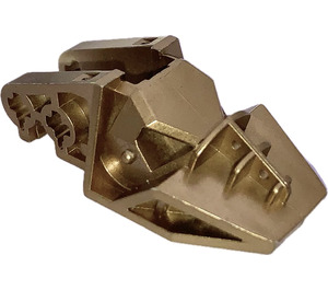 LEGO Metallic Gold Ridged Head / Foot 3 x 6 x 1.6 (32165)