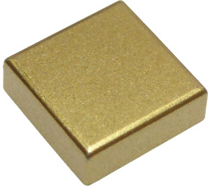 LEGO Metallisk guld Flise 1 x 1 med rille (3070 / 30039)