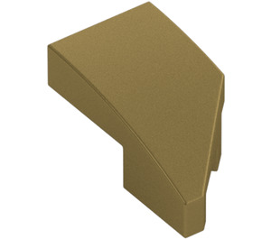 LEGO Metallic Gold Wedge 1 x 2 Left (29120)