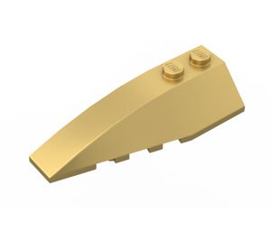 LEGO Goldmetallic Keil 2 x 6 Doppelt Links (5830 / 41748)