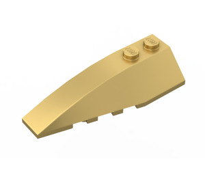 LEGO Metallisches Gold Keil 2 x 6 Doppelt Links (5830 / 41748)