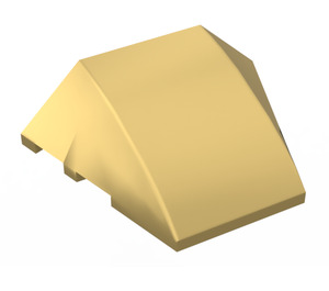 LEGO Oro metallizzato Cuneo Curvo 3 x 4 Triplo (64225)