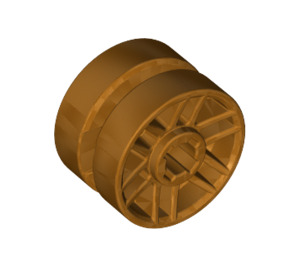 LEGO Metallic Gold Wheel Rim Ø14.6 x 9.9 (11208)