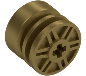 LEGO Metallic Gold Wheel Rim Ø18 x 14 with Axle Hole (55982)