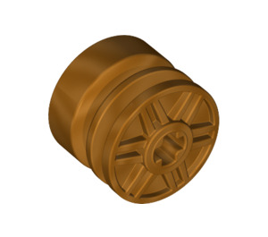 LEGO Metallic Gold Wheel Rim Ø18 x 14 with Axle Hole (55982)