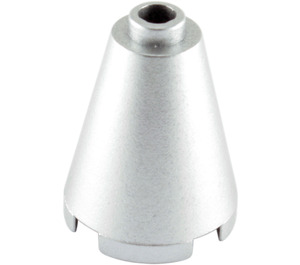 LEGO Metallic Silver Cone 2 x 2 x 2 (Open Stud) (3942 / 14918)