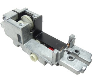 LEGO Metallic Silver Gearbox for Motor 12 x 4 x 3 1/3 with Three Holes on Each Side