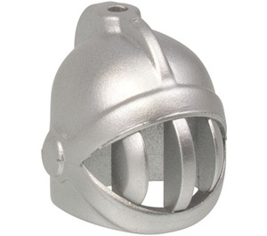 LEGO Metallic Silver Helmet with Face Grille (4503 / 15569)