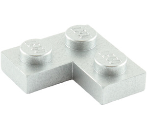 LEGO Metallic Silver Plate 2 x 2 Corner (2420)