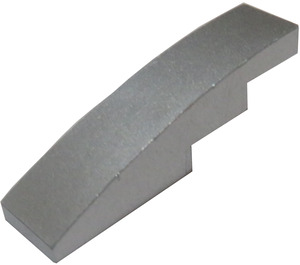 LEGO Metallic Silver Slope 1 x 4 Curved (11153 / 61678)
