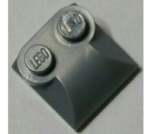 LEGO Argent métallique Pente 2 x 2 Incurvé avec extrémité incurvée (47457)
