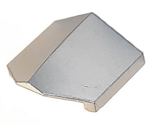 LEGO Metalliskt Silver Backe 2 x 2 x 0.7 Böjd (1762)