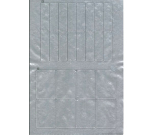 LEGO Metallic Silver Sticker Sheet for Set 10283 (78253)