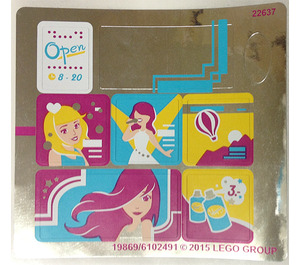 LEGO Metallic Silver Sticker Sheet for Set 41093 (19869)