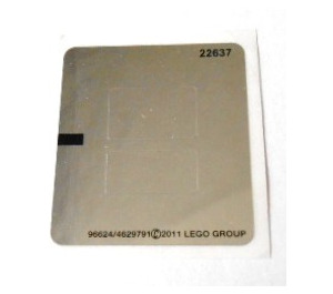 LEGO Metallic Argent Autocollant Sheet for Set 5770 (96624)