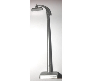 LEGO Metallic Silver Streetlight Old with Curved Top