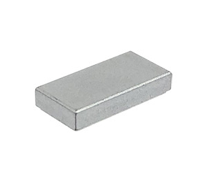 LEGO Metallic Zilver Tegel 1 x 2 met groef (3069 / 30070)
