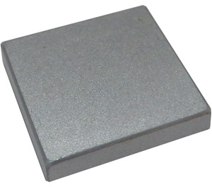 LEGO Metallic Silver Tile 2 x 2 with Groove (3068 / 88409)