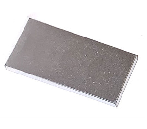 LEGO Metallic Silver Tile 2 x 4 (87079)