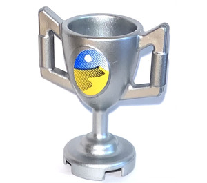 LEGO Argent Métallique Trophy (Grand) avec Desert et Full Moon Autocollant (15608)