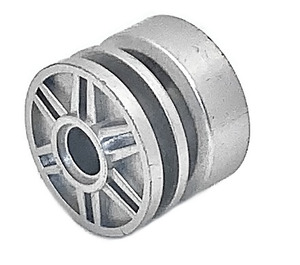 LEGO Metallic Silver Wheel Rim Ø18 x 14 with Pin Hole (20896 / 55981)