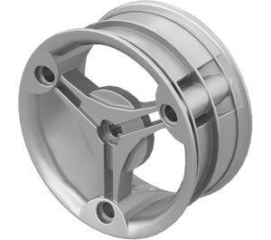 LEGO Metallic Silver Wheel Rim Ø58.84 X 28 (32077)