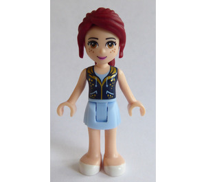 LEGO Mia, Bright Světlo Modrá Sukně, Dark Modrá Vesta Horní Minifigurka