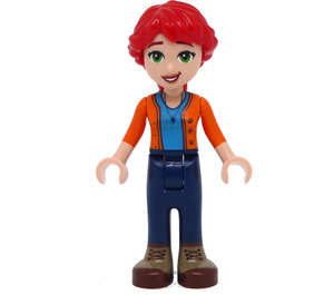 LEGO Mia (Orange Veste over Azur Foncé Chemise) Minifigurine