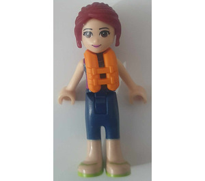 LEGO Mia Wearing Blå Wet Dragt og Redningsvest Minifigur