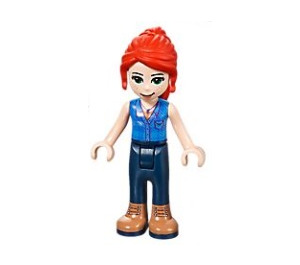 LEGO Mia met Blauw Shirt en Dark Blauw Broek Minifiguur