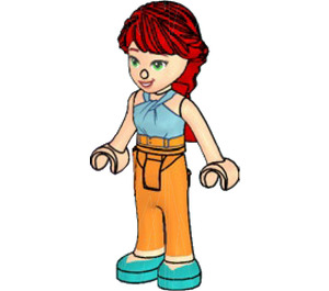 LEGO Mia with Blue Shirt and Orange Trousers Minifigure