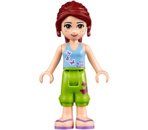 LEGO Mia con Farfalla e Paw Print Superiore Minifigure