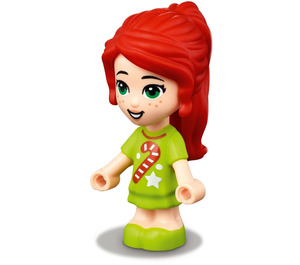 LEGO Mia med Candy Cane Topp Minifigur