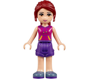 LEGO Mia with Dark Purple Shorts and Magenta Top Minifigure