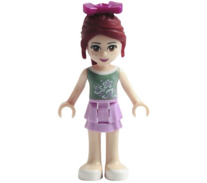 LEGO Mia s Zelená Floral Horní Minifigurka