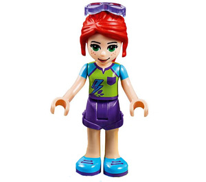 LEGO Mia met Green Top en Sunglasses minifiguur