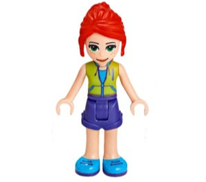 LEGO Mia s Zelená Zip Nahoru Horní Minifigurka