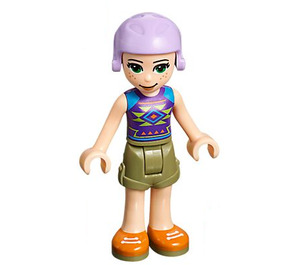 LEGO Mia med Lavendel Hjälm Minifigur