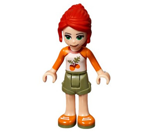 LEGO Mia mit Orange Acorn oben Minifigur